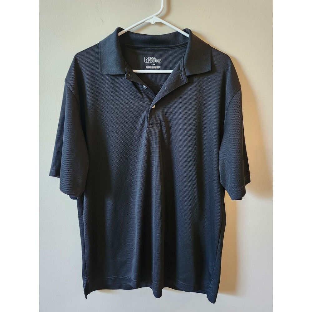 PGA‎ Tour Golf Polo Men's  Size Large Black